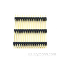 Conector de clavija de 2,0 mm, fila doble, recto, negro